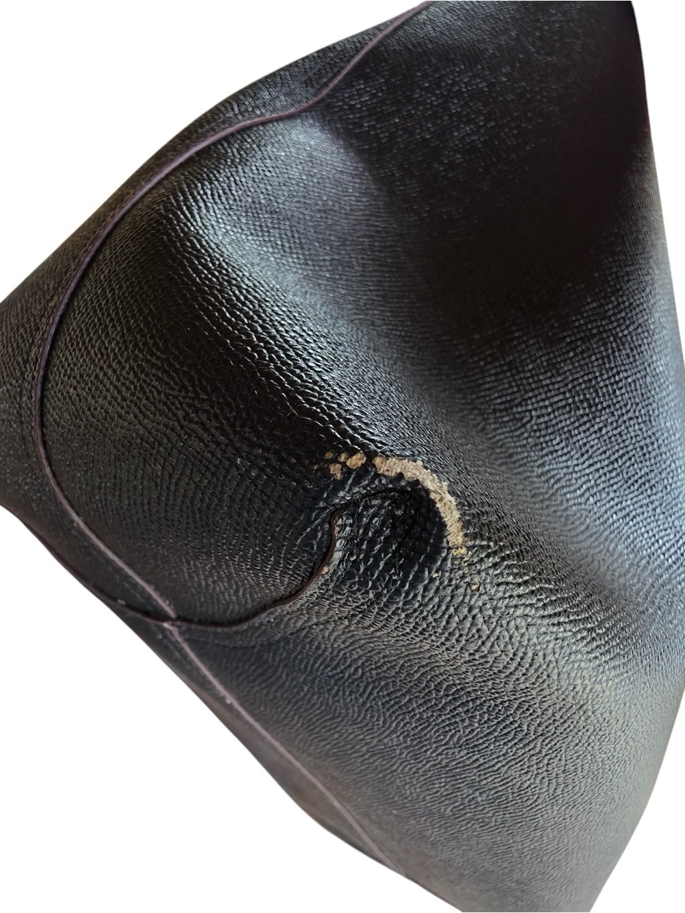 Coach Black Saffiano Tote with Gold Logo - Picture 13 of 15